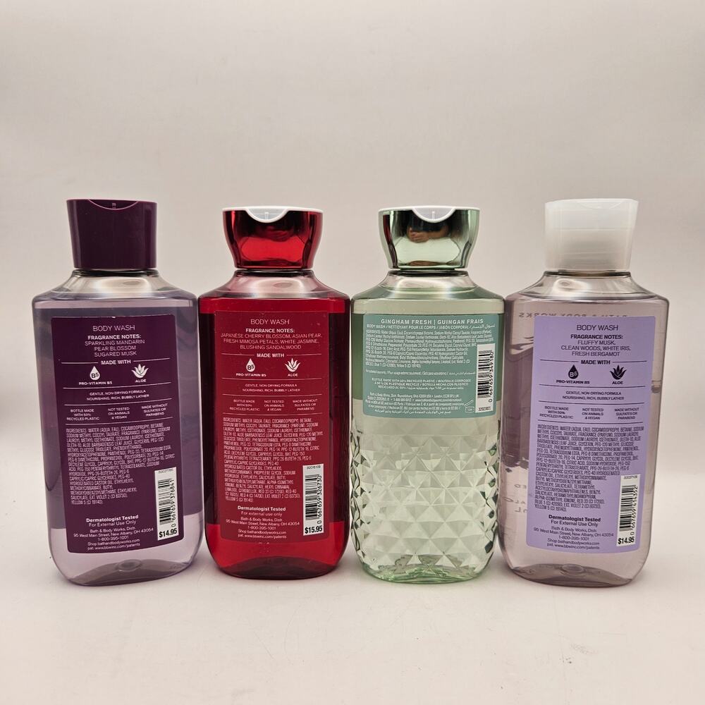 BATH & BODY WORKS BODY WASH LOT 4 INTO WILD GINHAM JCB - Picture 2 of 2